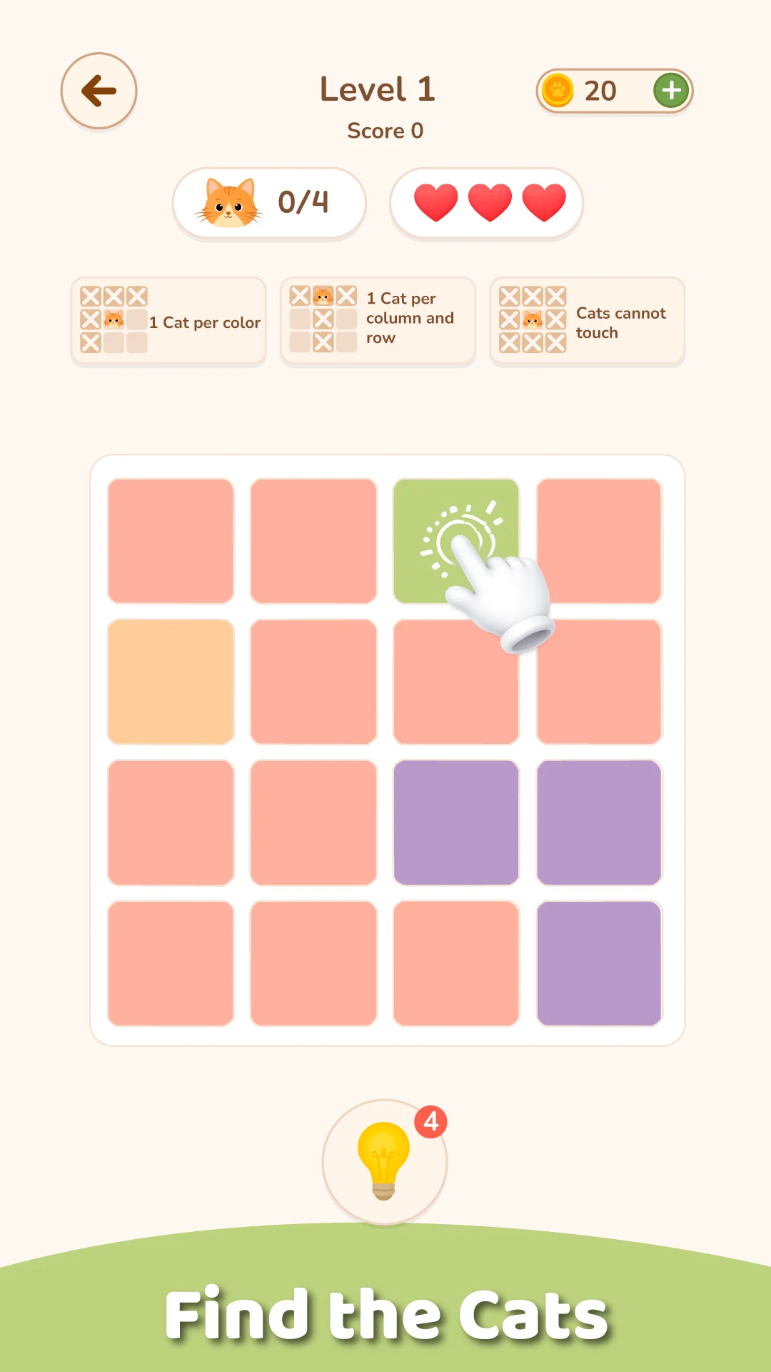 Meawdoku: Brain Logic Puzzle screenshot