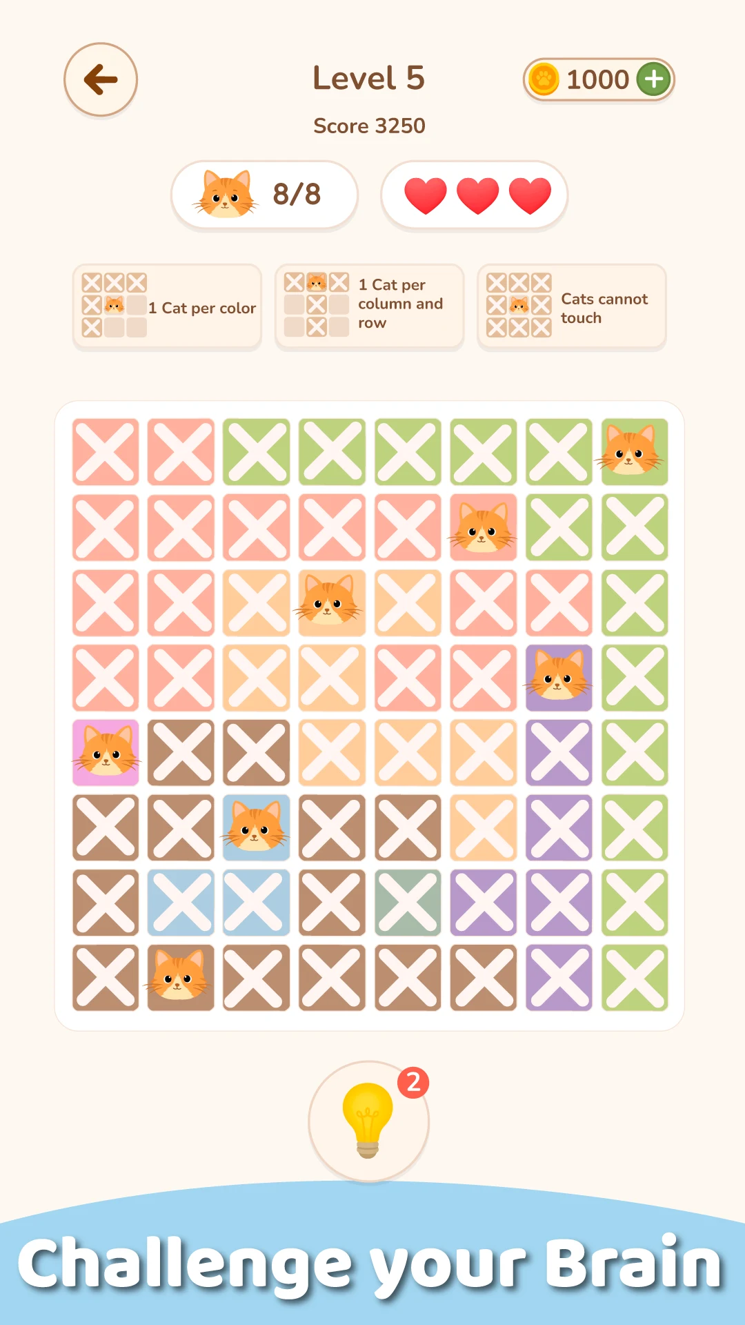 Meawdoku: Brain Logic Puzzle screenshot