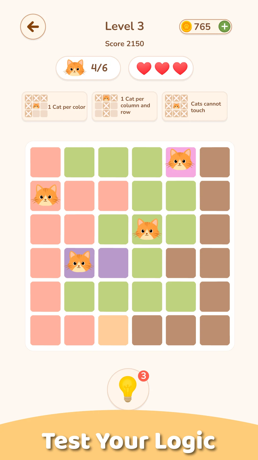 Meawdoku: Brain Logic Puzzle screenshot